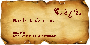 Magát Ágnes névjegykártya