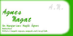 agnes magat business card